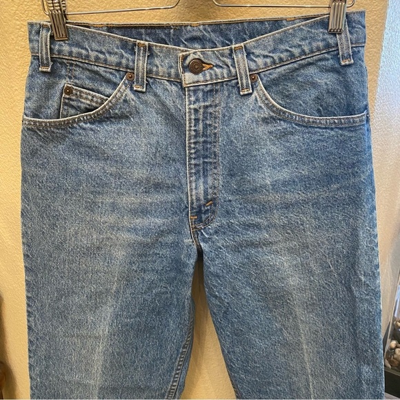 Vintage LEVI’S 540 Light Blue High Waisted Orange Tab Jeans Size 32-Made in USA - Picture 5 of 8
